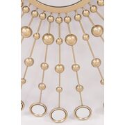 Oglinda perete, aurie, pietre, 101 cm