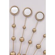 Oglinda perete, aurie, pietre, 101 cm