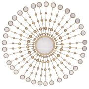 Oglinda perete, aurie, pietre, 101 cm